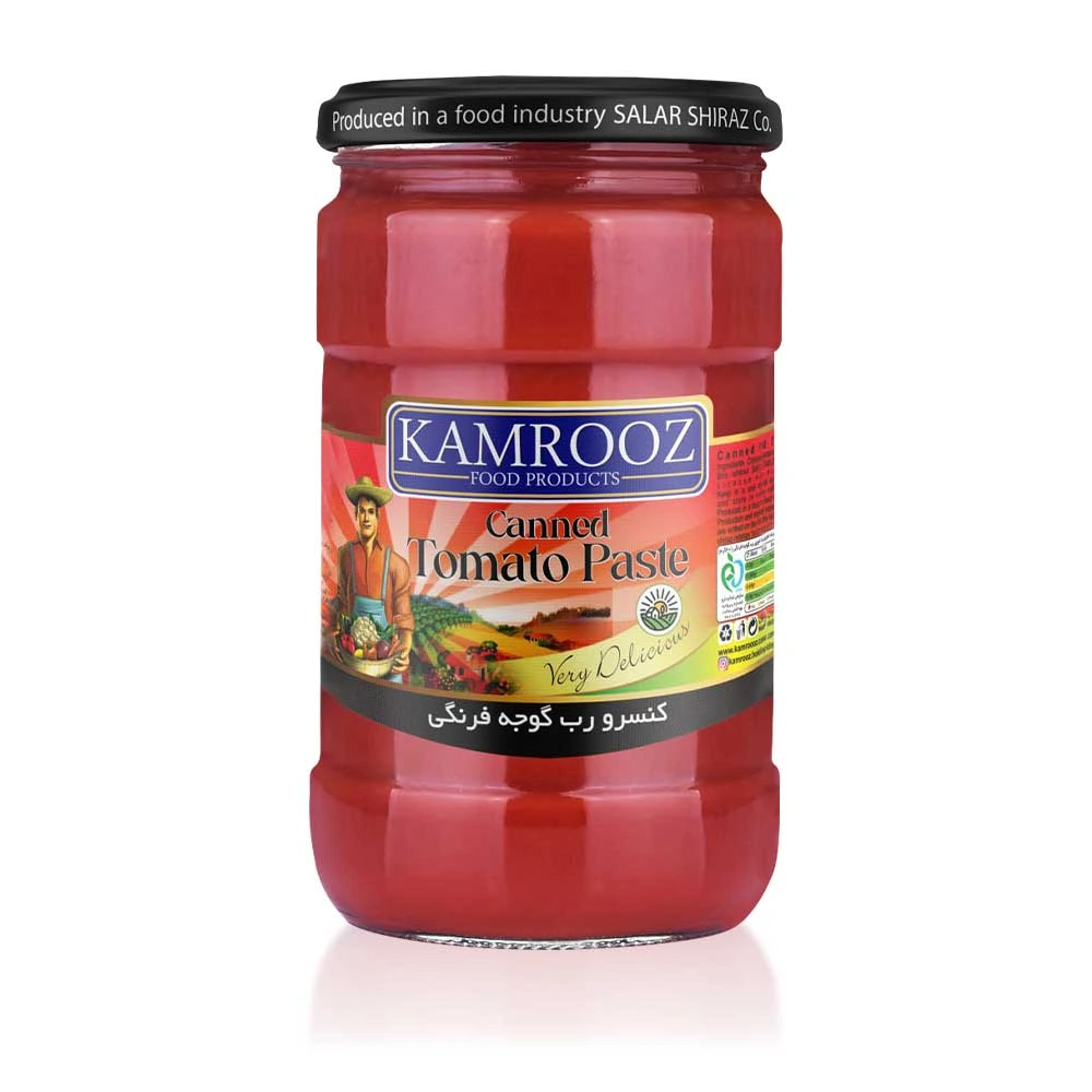 Glass750g Kamrooz Tomato Paste 750g Can